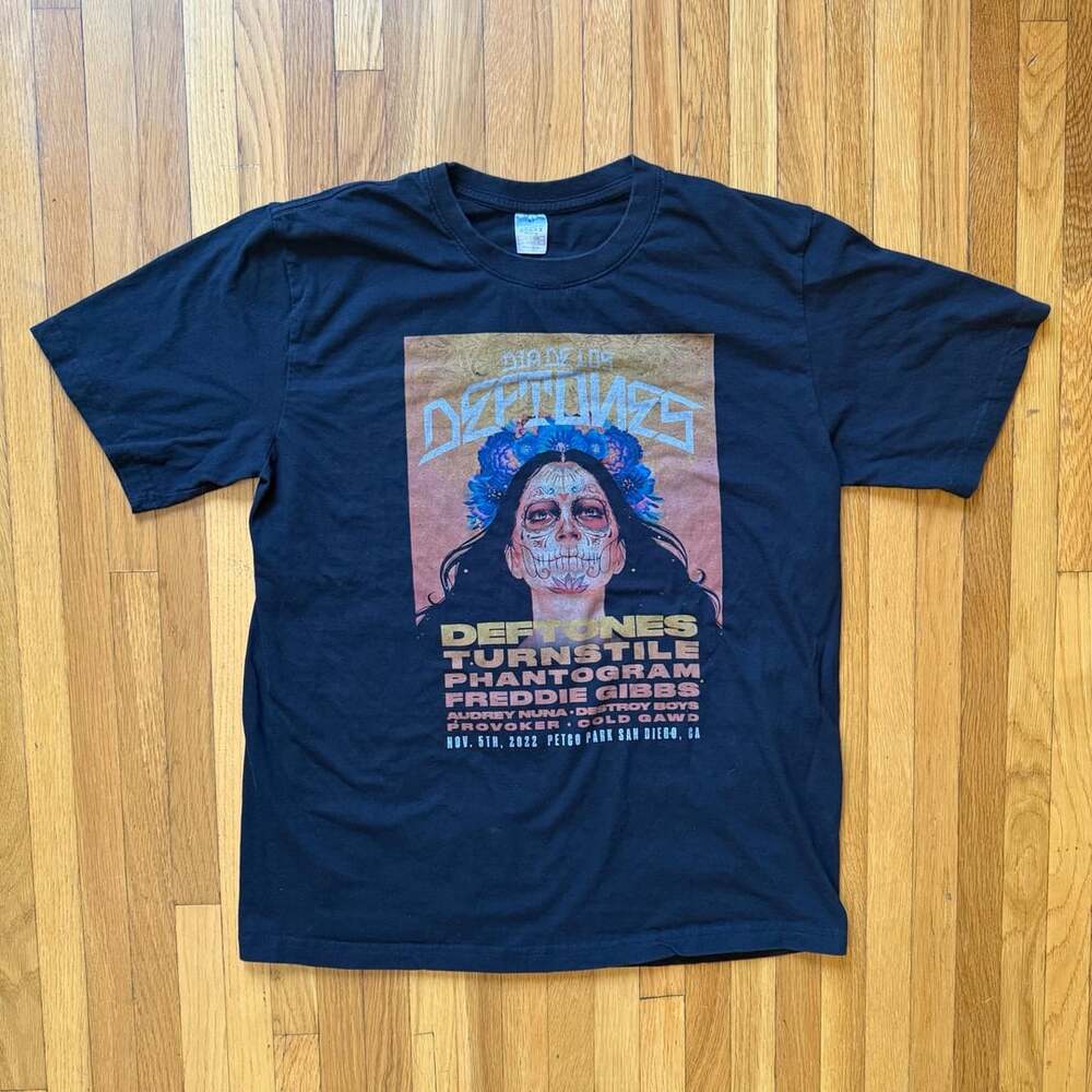 Deftones Dia De Los Deftones 2022 Festival Lineup San Diego T-Shirt Size M